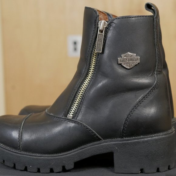 Harley Davidson Women's Amherst Motorcycle Booties - Picture 2 of 6